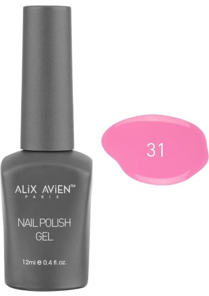 Alıx Avıen Uv Kalıcı Şeker Pembe Jel Oje 31 - Gel Polish - 12 ml