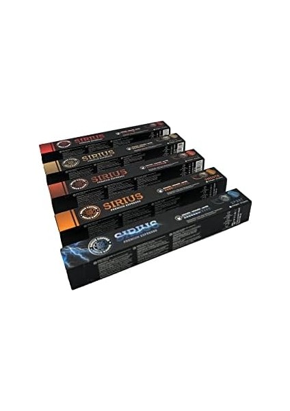 Sirius Premium Kapsül Kahve 5'li Set (Lungo, Italy, Ristretto, Smooth, Sport) (5 x 10 Adet)