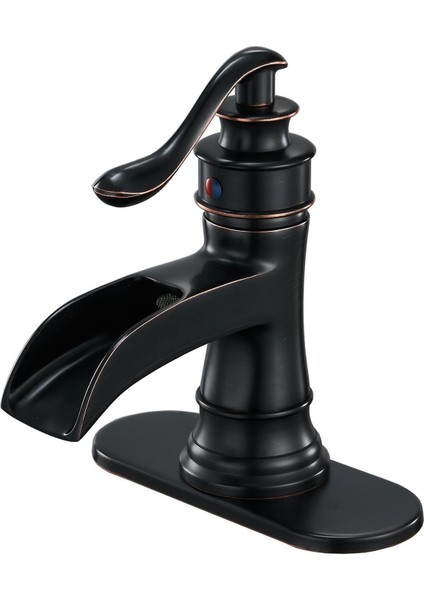 Şelale Çıkışı, Tek Kollu Lavabo Musluğu, Lavabo, Orb Yağı Ovulmuş, 9233