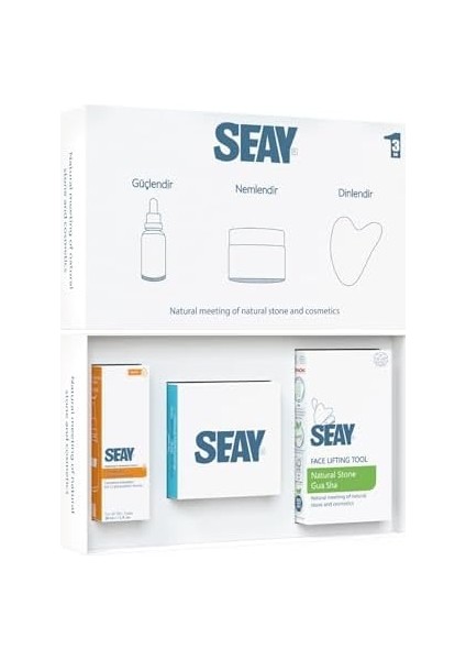 Seay Güçlendir, Nemlendir, Dinlendir Masaj ve Cilt Bakım Seti 3'lü Set modelleri