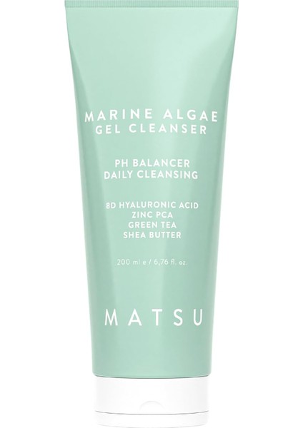 Matsu Professional Marine Algae, Sebum Dengeleme Günlük Yüz Temizleme Jeli, 200 ml