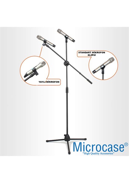 4in1 Zemin Tipi 360 Döner Profesyonel Metal Mikrofon Standı AL4534 fırsatları