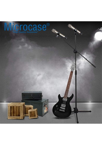 4in1 Zemin Tipi 360 Döner Profesyonel Metal Mikrofon Standı AL4534