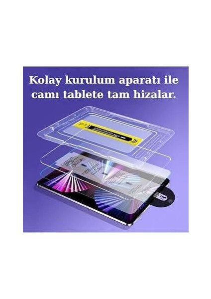 iPad 11.nesil A16 11INÇ/10.NESIL 10.9 Inç Uyumlu Kolay Kurulumlu Temperli Cam Ekran Koruyucu Kırılmaz Cam Korumalı Gönderim (Ipad 11.nesil A16 11INÇ/10.NESIL 10.9) modelleri