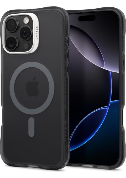 Ciel By 16 Pro Max Kılıf Ultrasheer Mag Sararma Karşıtı Hava Kanalı Teknolojisi™ Askeri Sınıf Koruma Space Gray Mat Kapak - ACS08244