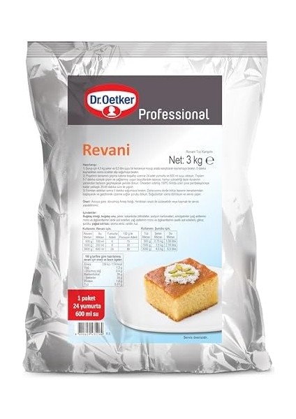 Dr. Oetker Revani 3 kg fiyatları