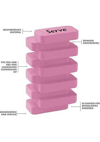 Silgi Pastel 6li Pet modelleri