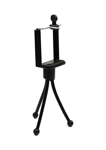 Ayex Cep Telefonları Için Mini Esnek Masa Tripodu ve Telefon Tutucu