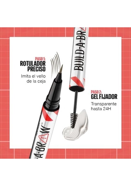 Maybelline New York Build A Brow 2in1 Kaş Kalemi ve Jeli Ash Brown fiyatları