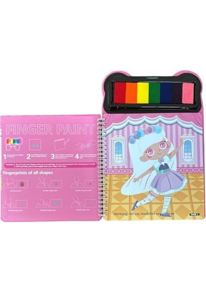Parmak Aktivite Kitabı Dress Up modelleri