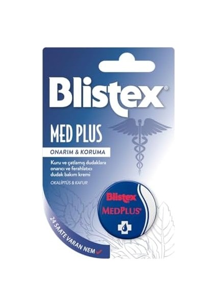 Blistex Medplus Kavanoz Kuru ve Çatlamış Dudaklara Onarıcı ve Ferahlatıcı Dudak Bakım Kremi X2 modelleri