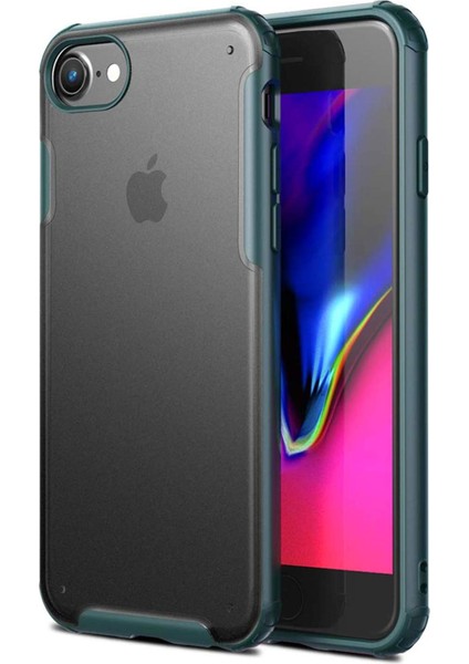 6s Plus Için Kılıf Frosted Frame Yeşil [ 6s Plus ile Uyumlu Kılıf - Yeşil]