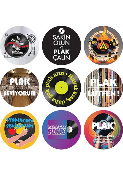 Çıtırtılı Sesler Plak Sevgisi Etiketleri (Türkçe)