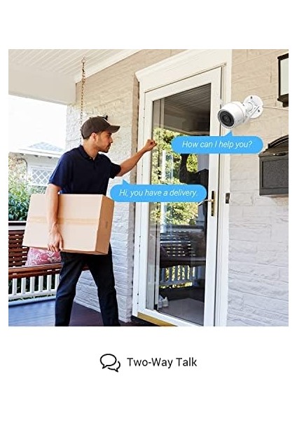 360° Dış Mekan Güvenlik Kamerası - 2k+ Çözünürlük, Aı Destekli Kişi Algılama, Su Geçirmez, Renkli Gece Görüşü, 12 Önceden Ayarlanmış Açı - Dışarıda Ev Güvenliği Için Ideal, Pan Wi-Fi Kamera fiyatları