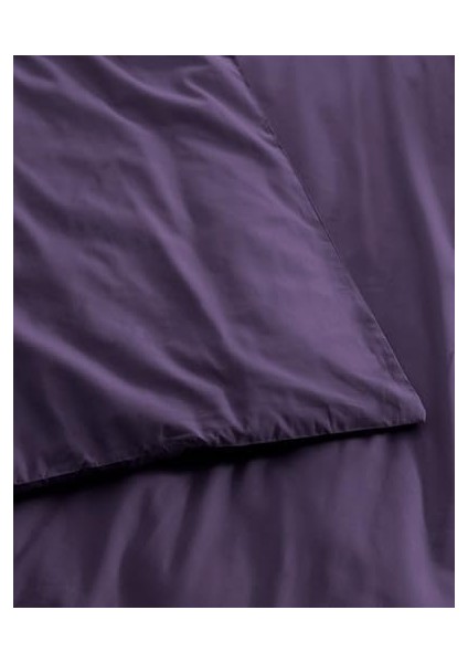 Coco Çift KIŞILIK%100 Pamuk Ranforce Düz Nevresim Mor modelleri
