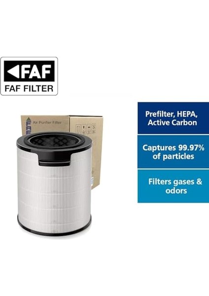 Fresh Air Filter Cam Protech Filtre, FYM860/30 Nanoprotect Filtre ile Uyumlu, AMF870 F ve AMF765 Hava Temizleyici Filtre ile Uyumlu 8000 Serisi Filtresi modelleri