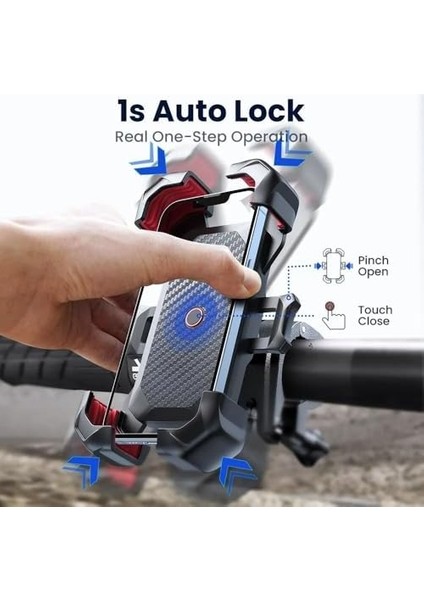 Joyroom Metal Bisiklet Tutucu JR-ZS288 Cep Telefonları Için (Siyah) modelleri