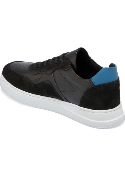 Siyah Hakiki Deri Erkek Sneaker - E24I1AY56841-A23