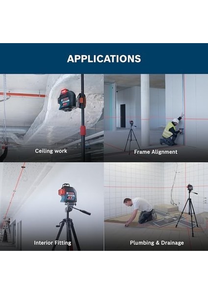 Professional Gll 3-80 Çizgi (30M Çalışma Alanı [alıcı ile 120M], 4 x Aa Pil, Ip 54 Toza Karşı Koruma Sistemi, Kırmızı, Taşıma Çantası) modelleri
