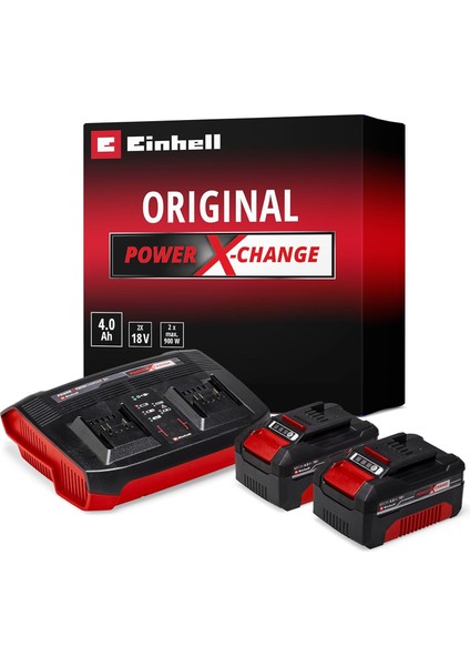 2x 4,0 Ah & Twincharger Kit, Akü & Şarj Cihazı