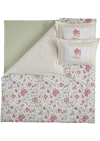 | Leticia |%100 Pamuklu Çift Kişilik Nevresim Takımı Yeşil modelleri