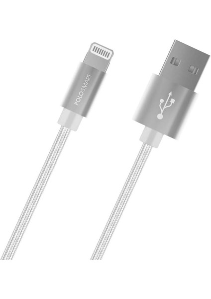 PSM06 1 Metre Beyaz Hızlı Şarj Kablosu,beyaz