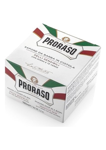 Proraso Tıraş Sabunu - Yeşil Çay ve Yulaf Özlü, 150 ml