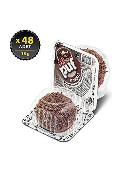 Eti Puf Kakaolu Bisküvi 18 G x 48 Adet fiyatları