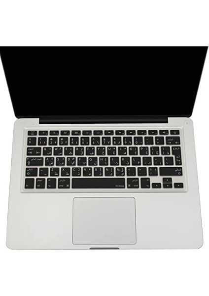 MacBook Klavye Koruyucu Arapça Ters L Enter Uk Uyumlu MacBook Klavye Kaplama Film Air 13INÇ A1369 A1466 Retina 13INÇ A1425 A1502 Retina 15 A1398 Eski USB Pro A1278 A1286 Siyah modelleri