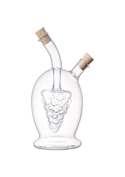 473 ml Üzüm Astarı 2 Çıkışlı Cam Yağ Sirkesi 2'si 1 Arada Şişe, Cam Yağ ve Sirke Kabı fiyatları