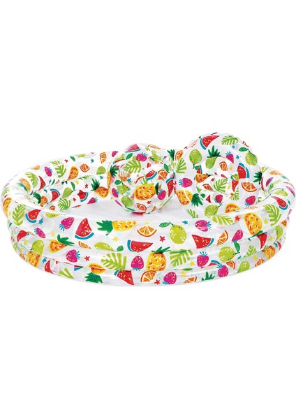 59469 Meyve Desenli Havuz Seti 132 Cm, Su Sporları, Plaj Malzemesi, Şişme Ürün, Yüzme Aksesuarı, Kamp, Dalış,