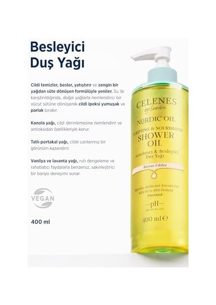 Celenes Celenes Nordic Oil Duş Yağı Hassas Ciltler fiyatları