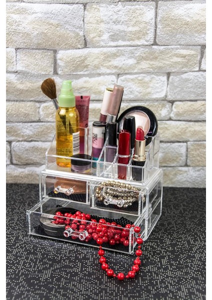 Akrilik Kozmetik Makyaj Düzenleyici Organizer