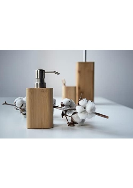 Bambu Tuvalet Fırçası Tutucu, Metal, Ahşap, 37,5 x 11 x 11 fiyatları