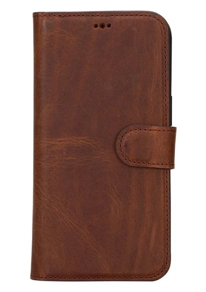 Apple iPhone 15 Pro Max Uyumlu Deri Cüzdanlı Kılıf Mwwn G2 Kahve fırsatları