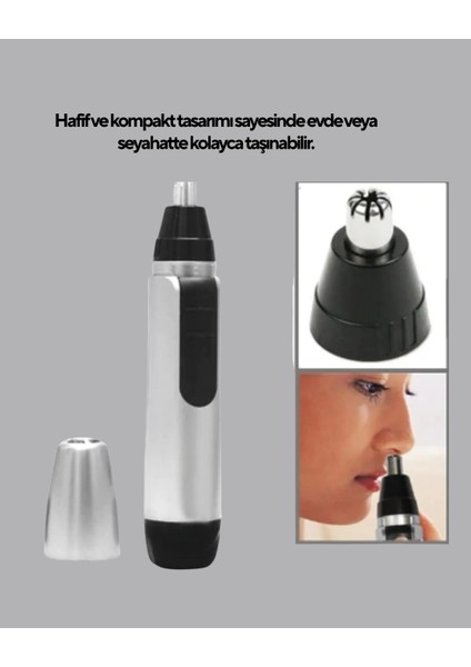 3D Bıçaklı Burun ve Kulak Tıraş Makinesi Pil ile Çalışan Taşınabilir Model - CHT1816-4720 fiyatları