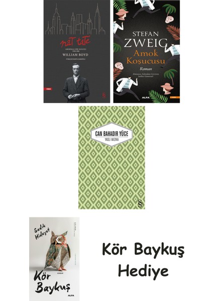 Nat Tate + Amok Koşucusu + Yaslı Mızıka + Kör Baykuş
