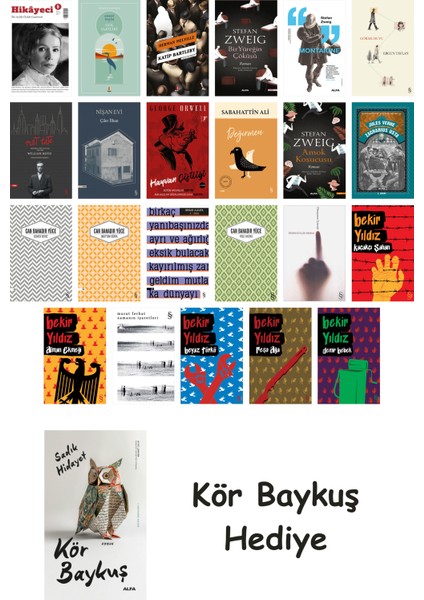 23 Kitaplık Türk Edebiyatı Seti + Çim Adam