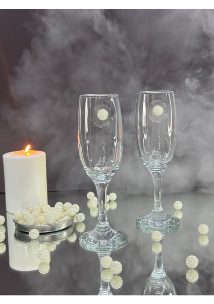 Şampanya Kadehi̇ Beyaz Inci̇ Böğürtlen Fi̇gürlü 2'li̇ modelleri