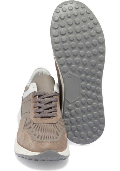 Gri Hakiki Deri Erkek Sneaker - E24I1AY56859-B43