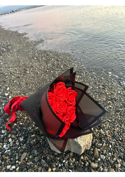 7'li Solmayan Kırmızı Gül Buketi