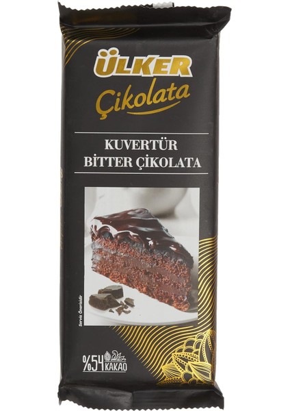 Ülker Kuvertür %54 Bitter Tablet 200G