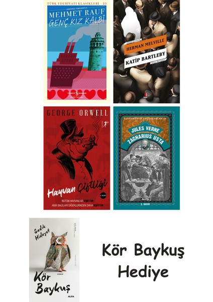 Genç Kız Kalbi + Katip Bartleby + Hayvan Çiftliği + Zacharius Usta + Kör Baykuş