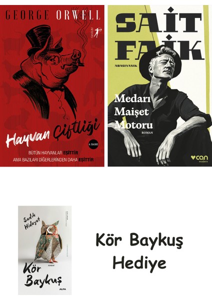 Hayvan Çiftliği + Medarı Maişet Motoru + Kör Baykuş