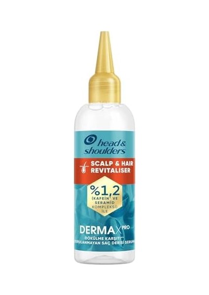 Head & Shoulders Dermaxpro Scalp & Hair Revitaliser Dökülme Karşıtı Durulanmayan Saç Derisi Serumu Kafein ve Seramid ile 145ML