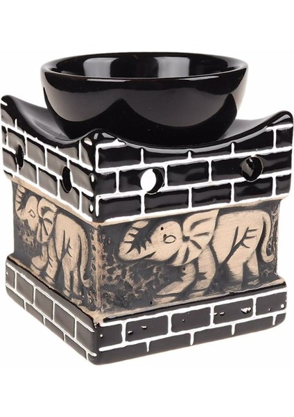 Dekoratif Fil Kabartmalı Buhurdanlık