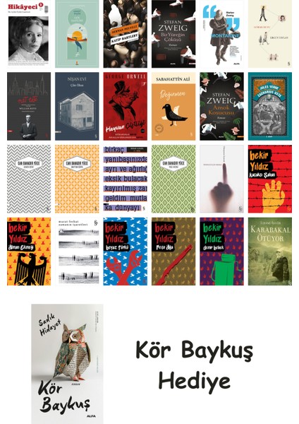 24 Kitaplık Türk Edebiyatı Seti + Çim Adam