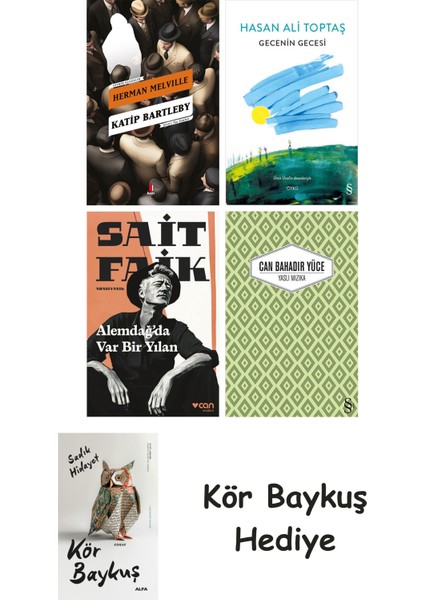 Katip Bartleby + Gecenin Gecesi + Alemdağda Var Bir Yılan + Yaslı Mızıka + Kör Baykuş