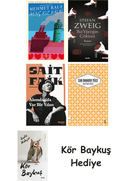 Genç Kız Kalbi + Bir Yüreğin Çöküşü + Alemdağda Var Bir Yılan + Unuttum Dünya + Kör Baykuş