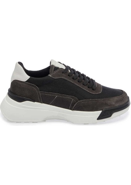 Gri Hakiki Süet Deri Kadın Sneaker - K24I1AY67370-H72